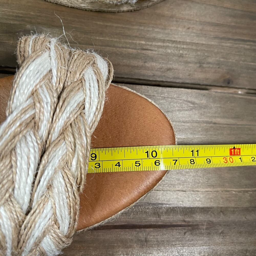 Andre Assous Women's Nolita Woven Espadrille Wedge Heel Sandal Size 41 Natural - Picture 14 of 14